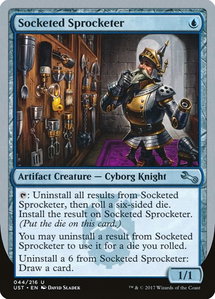 Socketed Sprocketer - Unstable (UST) #44 - Uncommon Magic: The Gathering Trading Card