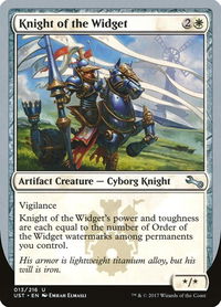 Knight of the Widget - Unstable (UST) #13 - Uncommon Magic: The Gathering Trading Card