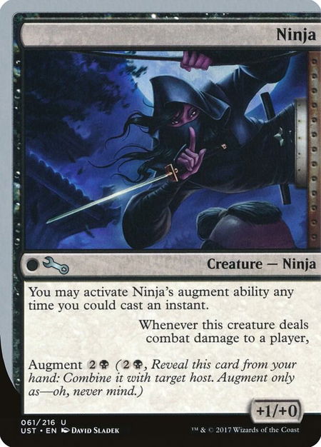 Ninja - Unstable Magic: The Gathering trading card