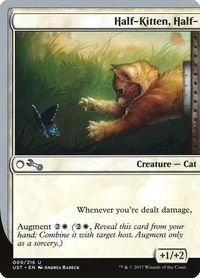 Half-Kitten, Half- - Unstable (UST) #9 - Uncommon Magic: The Gathering Trading Card