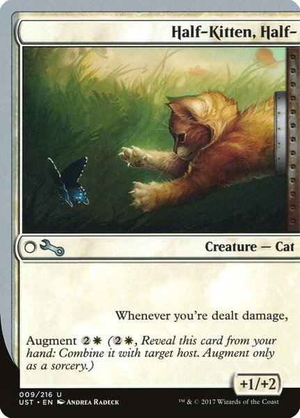 Half-Kitten, Half- trading card from Unstable Half-Kitten, Half- - Unstable Magic: The Gathering trading card