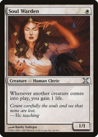 Soul Warden - 10th Edition (10E) #44 - Uncommon Magic: The Gathering Trading Card