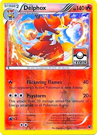 Delphox - 13/124 (Pokemon League) - League & Championship Cards Pokémon trading card