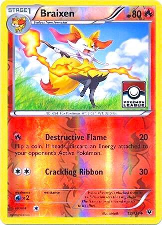 Braixen - 12/124 (Pokemon League) - League & Championship Cards Pokémon trading card