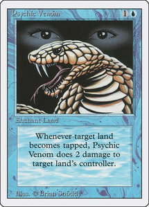 Psychic Venom - Revised Edition (3ED) #76 - Common Magic: The Gathering Trading Card