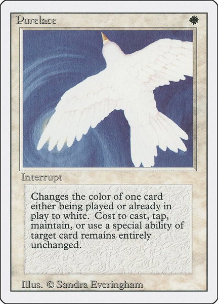 Purelace trading card from Revised Edition Purelace - Revised Edition Magic: The Gathering trading card