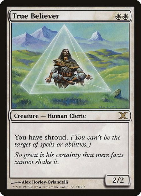True Believer - 10th Edition Magic: The Gathering trading card