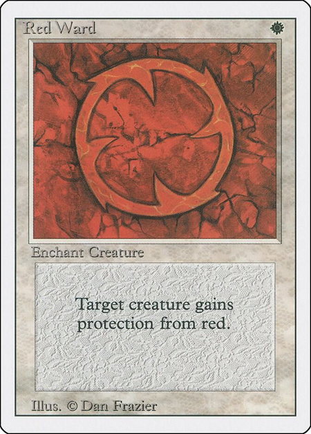 Red Ward - Revised Edition Magic: The Gathering trading card