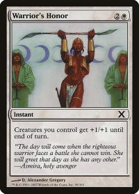 Warrior's Honor - 10th Edition (10E) #58 - Common Magic: The Gathering Trading Card