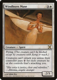 Windborn Muse - 10th Edition (10E) #60 - Rare Magic: The Gathering Trading Card