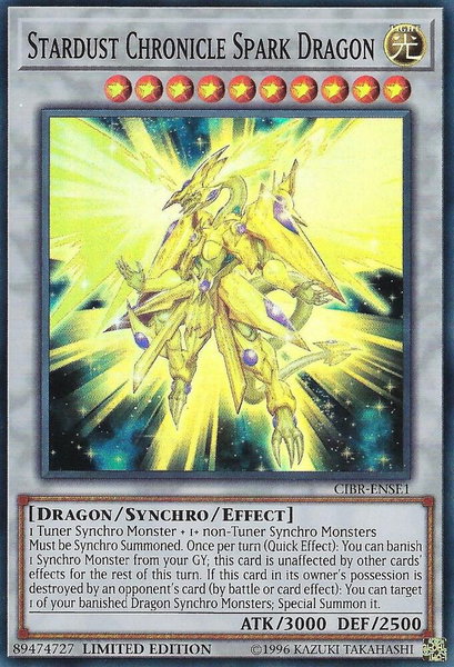 Stardust Chronicle Spark Dragon trading card from Circuit Break Stardust Chronicle Spark Dragon - Circuit Break YuGiOh trading card