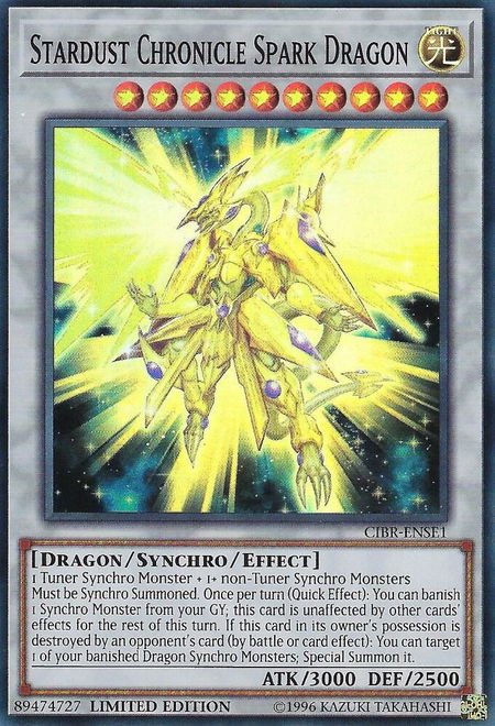 Stardust Chronicle Spark Dragon - Circuit Break YuGiOh trading card