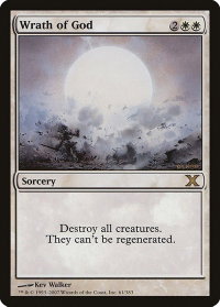 Wrath of God - 10th Edition (10E) #61 - Rare Magic: The Gathering Trading Card