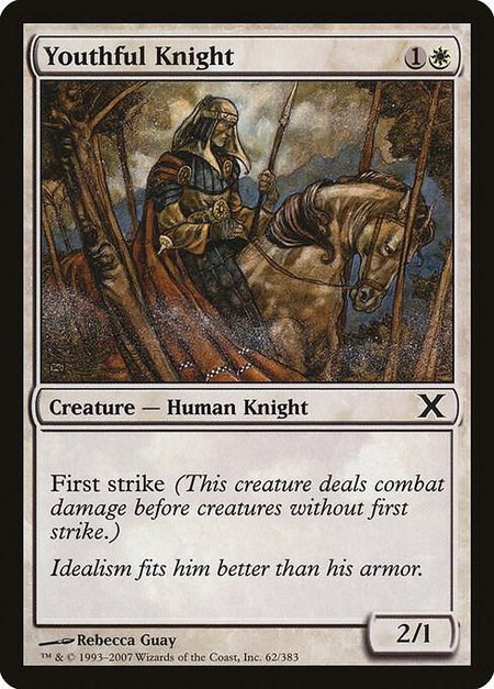 Youthful Knight - 10th Edition Magic: The Gathering trading card