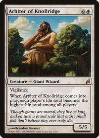 Arbiter of Knollridge - Lorwyn (LRW) #2 - Rare Magic: The Gathering Trading Card