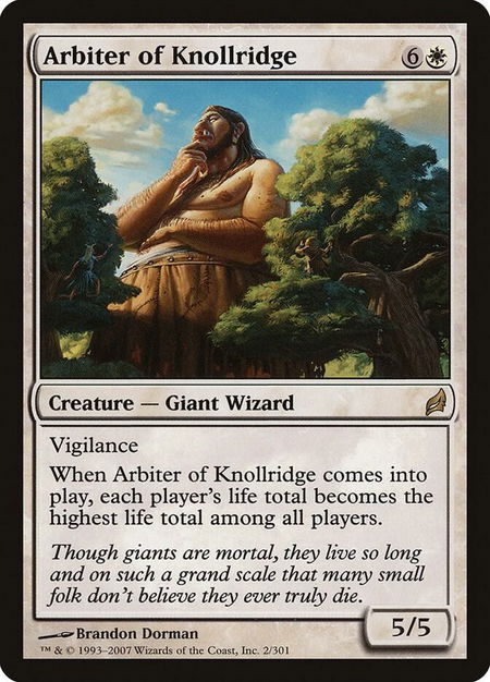 Arbiter of Knollridge - Lorwyn Magic: The Gathering trading card