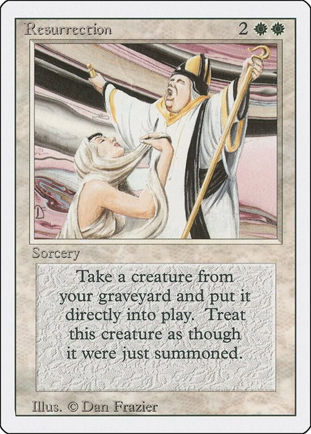 Resurrection - Revised Edition Magic: The Gathering trading card