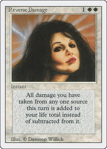 Reverse Damage - Revised Edition (3ED) #35 - Rare Magic: The Gathering Trading Card