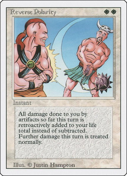 Reverse Polarity trading card from Revised Edition Reverse Polarity - Revised Edition Magic: The Gathering trading card