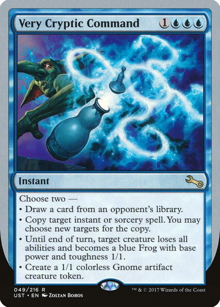 Very Cryptic Command (C) - Unstable Magic: The Gathering trading card
