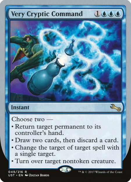 Very Cryptic Command (D) - Unstable Magic: The Gathering trading card