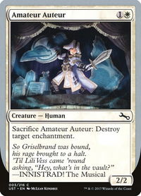 Amateur Auteur (B) - Unstable (UST) #3b - Common Magic: The Gathering Trading Card