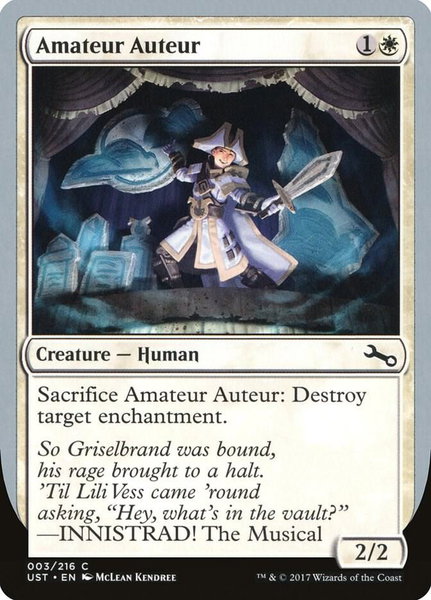 Amateur Auteur (B) - Unstable Magic: The Gathering trading card