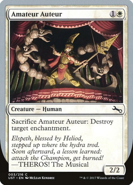 Amateur Auteur (C) - Unstable Magic: The Gathering trading card