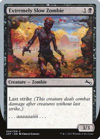 Extremely Slow Zombie (B) - Unstable (UST) #54b - Common Magic: The Gathering Trading Card