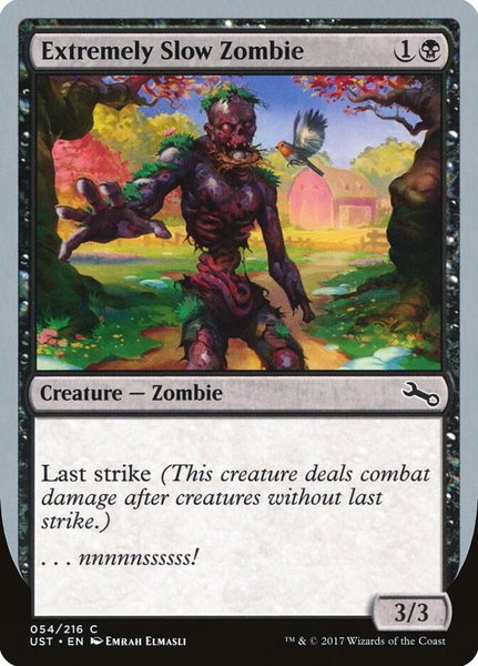 Extremely Slow Zombie (D) - Unstable Magic: The Gathering trading card