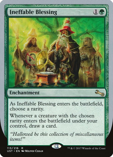 Ineffable Blessing (D) - Unstable Magic: The Gathering trading card
