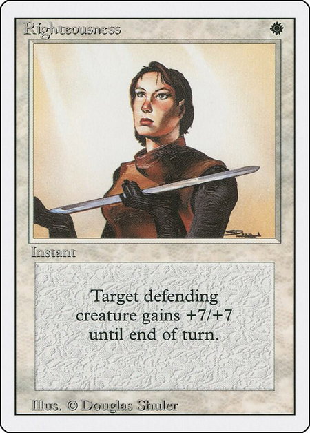 Righteousness - Revised Edition Magic: The Gathering trading card