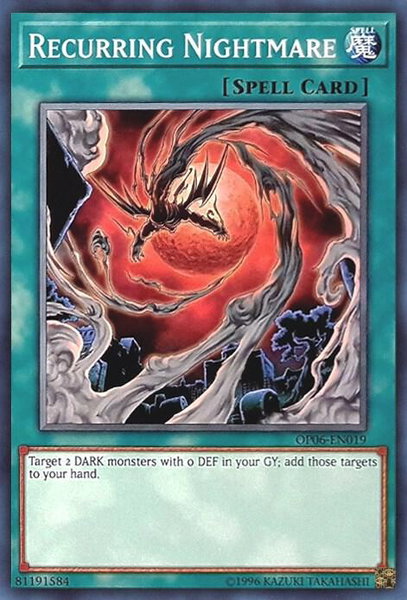 Recurring Nightmare trading card from OTS Tournament Pack 6 Recurring Nightmare - OTS Tournament Pack 6 YuGiOh trading card