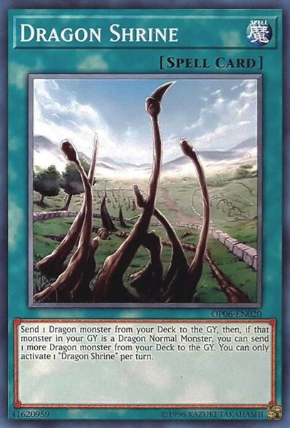 Dragon Shrine trading card from OTS Tournament Pack 6 Dragon Shrine - OTS Tournament Pack 6 YuGiOh trading card