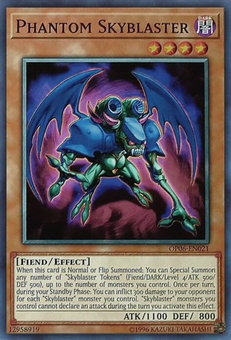 Phantom Skyblaster trading card from OTS Tournament Pack 6 Phantom Skyblaster - OTS Tournament Pack 6 YuGiOh trading card