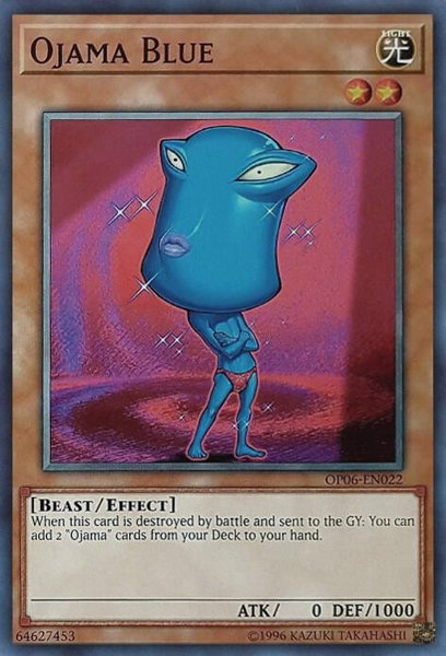 Ojama Blue trading card from OTS Tournament Pack 6 Ojama Blue - OTS Tournament Pack 6 YuGiOh trading card