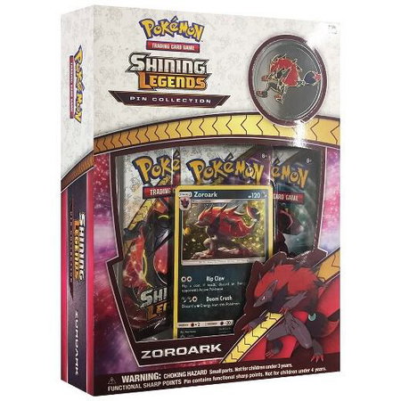 Shining Legends Pin Collection: Zoroark trading card from Shining Legends Shining Legends Pin Collection: Zoroark - Shining Legends Pokémon trading card