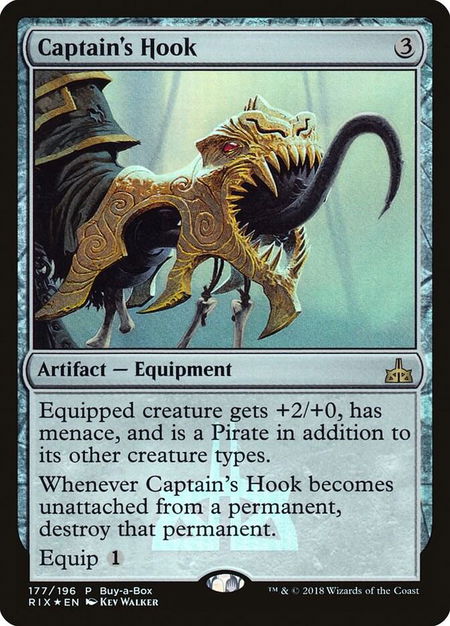 Captain's Hook - Buy-A-Box Promos Magic: The Gathering trading card