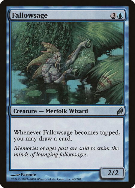 Fallowsage - Lorwyn Magic: The Gathering trading card