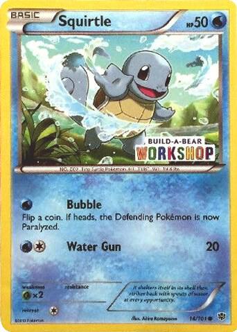 Squirtle - 14/101 (Build-A-Bear Workshop Exclusive) trading card from Miscellaneous Cards & Products Squirtle - 14/101 (Build-A-Bear Workshop Exclusive) - Miscellaneous Cards & Products Pokémon trading card