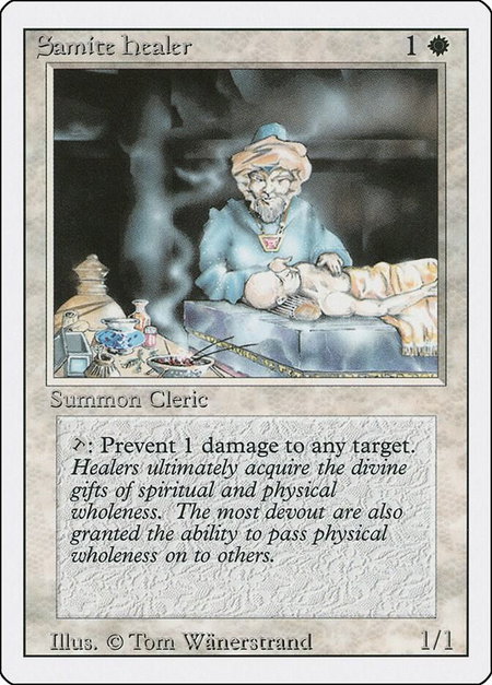 Samite Healer - Revised Edition Magic: The Gathering trading card
