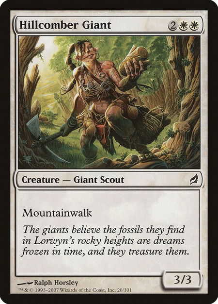 Hillcomber Giant - Lorwyn Magic: The Gathering trading card