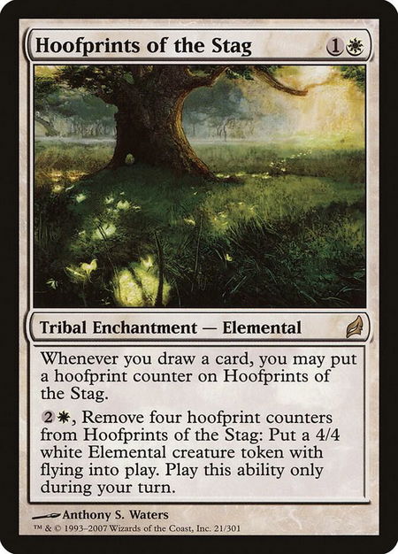 Hoofprints of the Stag - Lorwyn Magic: The Gathering trading card