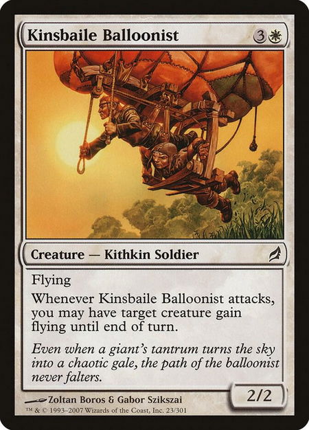 Kinsbaile Balloonist - Lorwyn Magic: The Gathering trading card