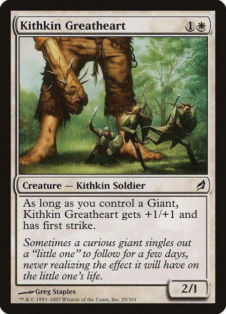 Kithkin Greatheart - Lorwyn Magic: The Gathering trading card