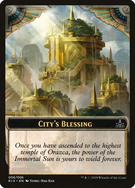 City's Blessing Token (006) - Rivals of Ixalan Magic: The Gathering trading card