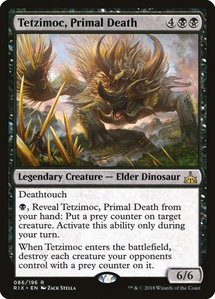 Tetzimoc, Primal Death - Rivals of Ixalan (RIX) #86 - Rare Magic: The Gathering Trading Card