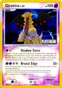 Giratina - 4/146 [Platinum] - Burger King Promos (BKP) #004/146 - Rare Pokémon Trading Card