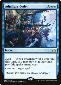 Admiral's Order - Rivals of Ixalan (RIX) #31 - Rare Magic: The Gathering Trading Card