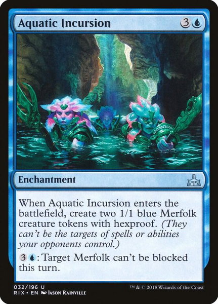 Aquatic Incursion - Rivals of Ixalan Magic: The Gathering trading card